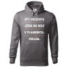 Pánská mikina s potiskem Být policista (Barva mikiny malfini pánské Bílá, Velikost - muž NOVÉ 2XL)