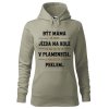 Dámská mikina Být máma (Barva dámské mikiny Malfini Cape Bílá, Velikost - žena NOVÉ 2XL)