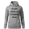 Dámská mikina Být máma (Barva dámské mikiny Malfini Cape Bílá, Velikost - žena NOVÉ 2XL)