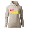Dámská mikina Cute but psycho (Barva dámské mikiny Malfini Cape Bílá, Velikost - žena NOVÉ 2XL)