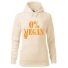 Dámská mikina 0% vegan (Barva dámské mikiny Malfini Cape Bílá, Velikost - žena NOVÉ 2XL)