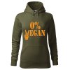 Dámská mikina 0% vegan (Barva dámské mikiny Malfini Cape Bílá, Velikost - žena NOVÉ 2XL)