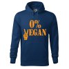 Pánská mikina s potiskem 0% vegan (Barva mikiny malfini pánské Bílá, Velikost - muž NOVÉ 2XL)