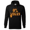 Pánská mikina s potiskem 0% vegan (Barva mikiny malfini pánské Bílá, Velikost - muž NOVÉ 2XL)