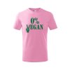 Dětské tričko s potiskem 0% vegan (Barva trička (děti) NOVÉ Apple green, Velikost - všechny NOVÉ 110 /4 roky)