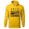 Pánská mikina s potiskem Instalatér legenda (Barva mikiny malfini pánské Bílá, Velikost - muž NOVÉ 2XL)