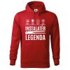 Pánská mikina s potiskem Instalatér legenda (Barva mikiny malfini pánské Bílá, Velikost - muž NOVÉ 2XL)