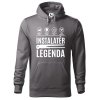 Pánská mikina s potiskem Instalatér legenda (Barva mikiny malfini pánské Bílá, Velikost - muž NOVÉ 2XL)
