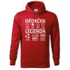 Pánská mikina s potiskem Dědeček legenda (Barva mikiny malfini pánské Bílá, Velikost - muž NOVÉ 2XL)
