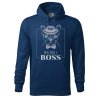 Pánská mikina s potiskem Big bull boss (Barva mikiny malfini pánské Bílá, Velikost - muž NOVÉ 2XL)