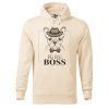 Pánská mikina s potiskem Big bull boss (Barva mikiny malfini pánské Bílá, Velikost - muž NOVÉ 2XL)