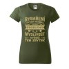 Dámské tričko s potiskem Rybaření vyřeší (Barva trička - ženy (NOVÉ) Apple green, Velikost - všechny NOVÉ 2XL)