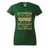 Dámské tričko s potiskem Rybaření vyřeší (Barva trička - ženy (NOVÉ) Apple green, Velikost - všechny NOVÉ 2XL)