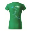 Dámské vodácké tričko s potiskem Otava (Barva trička - ženy (NOVÉ) Apple green, Velikost - všechny NOVÉ 2XL)