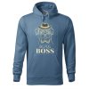 Pánská mikina s potiskem Big pug boss (Barva mikiny malfini pánské Bílá, Velikost - muž NOVÉ 2XL)