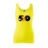 Dámské tílko s potiskem Střelená 50 let (Velikost 2XL, Ženy vodácká tílka Apple green)