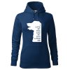 Dámská mikina I love my dog (Barva dámské mikiny Malfini Cape Bílá, Velikost - žena NOVÉ 2XL)