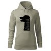 Dámská mikina I love my dog (Barva dámské mikiny Malfini Cape Bílá, Velikost - žena NOVÉ 2XL)