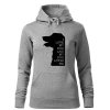 Dámská mikina I love my dog (Barva dámské mikiny Malfini Cape Bílá, Velikost - žena NOVÉ 2XL)