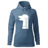 Dámská mikina I love my dog (Barva dámské mikiny Malfini Cape Bílá, Velikost - žena NOVÉ 2XL)