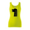 Dámské tílko s potiskem I love my dog (Velikost 2XL, Ženy vodácká tílka Apple green)