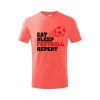 Dětské tričko Eat sleep football (Barva trička (děti) NOVÉ Apple green, Velikost - všechny NOVÉ 110 /4 roky)