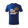 Dětské tričko Eat sleep football (Barva trička (děti) NOVÉ Apple green, Velikost - všechny NOVÉ 110 /4 roky)