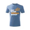 Dětské tričko Eat sleep football (Barva trička (děti) NOVÉ Apple green, Velikost - všechny NOVÉ 110 /4 roky)