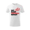 Dětské tričko Eat sleep football (Barva trička (děti) NOVÉ Apple green, Velikost - všechny NOVÉ 110 /4 roky)