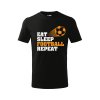 Dětské tričko Eat sleep football (Barva trička (děti) NOVÉ Apple green, Velikost - všechny NOVÉ 110 /4 roky)