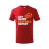 Dětské tričko Eat sleep football (Barva trička (děti) NOVÉ Apple green, Velikost - všechny NOVÉ 110 /4 roky)