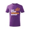 Dětské tričko Eat sleep football (Barva trička (děti) NOVÉ Apple green, Velikost - všechny NOVÉ 110 /4 roky)