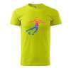 Pánské tričko s potiskem Fotbalista a míč (Barva trička (muži) NOVÉ Apple green, Velikost - všechny NOVÉ 2XL)