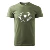 Pánské tričko s potiskem Fotbalový míč (Barva trička (muži) NOVÉ Apple green, Velikost - všechny NOVÉ 2XL)