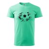 Pánské tričko s potiskem Fotbalový míč (Barva trička (muži) NOVÉ Apple green, Velikost - všechny NOVÉ 2XL)