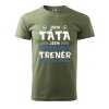 Pánské tričko s potiskem Táta trenér (Barva trička (muži) NOVÉ Apple green, Velikost - všechny NOVÉ 2XL)