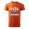 Pánské tričko s potiskem Táta trenér (Barva trička (muži) NOVÉ Apple green, Velikost - všechny NOVÉ 2XL)