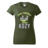 Dámské tričko s potiskem Chovám kozy (Barva trička - ženy (NOVÉ) Apple green, Velikost - všechny NOVÉ 2XL)