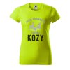 Dámské tričko s potiskem Chovám kozy (Barva trička - ženy (NOVÉ) Apple green, Velikost - všechny NOVÉ 2XL)