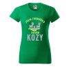Dámské tričko s potiskem Chovám kozy (Barva trička - ženy (NOVÉ) Apple green, Velikost - všechny NOVÉ 2XL)