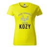 Dámské tričko s potiskem Chovám kozy (Barva trička - ženy (NOVÉ) Apple green, Velikost - všechny NOVÉ 2XL)
