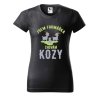 Dámské tričko s potiskem Chovám kozy (Barva trička - ženy (NOVÉ) Apple green, Velikost - všechny NOVÉ 2XL)