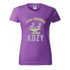 Dámské tričko s potiskem Chovám kozy (Barva trička - ženy (NOVÉ) Apple green, Velikost - všechny NOVÉ 2XL)