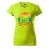 Dámské tričko Farmaření je můj život (Barva trička - ženy (NOVÉ) Apple green, Velikost - všechny NOVÉ 2XL)