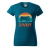 Dámské tričko Farmaření je můj život (Barva trička - ženy (NOVÉ) Apple green, Velikost - všechny NOVÉ 2XL)