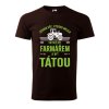 Pánské tričko s potiskem Farmář táta (Barva trička (muži) NOVÉ Apple green, Velikost - všechny NOVÉ 2XL)