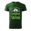 Pánské tričko s potiskem Farmář táta (Barva trička (muži) NOVÉ Apple green, Velikost - všechny NOVÉ 2XL)
