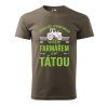 Pánské tričko s potiskem Farmář táta (Barva trička (muži) NOVÉ Apple green, Velikost - všechny NOVÉ 2XL)