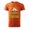 Pánské tričko s potiskem Farmář táta (Barva trička (muži) NOVÉ Apple green, Velikost - všechny NOVÉ 2XL)