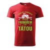 Pánské tričko s potiskem Farmář táta (Barva trička (muži) NOVÉ Apple green, Velikost - všechny NOVÉ 2XL)